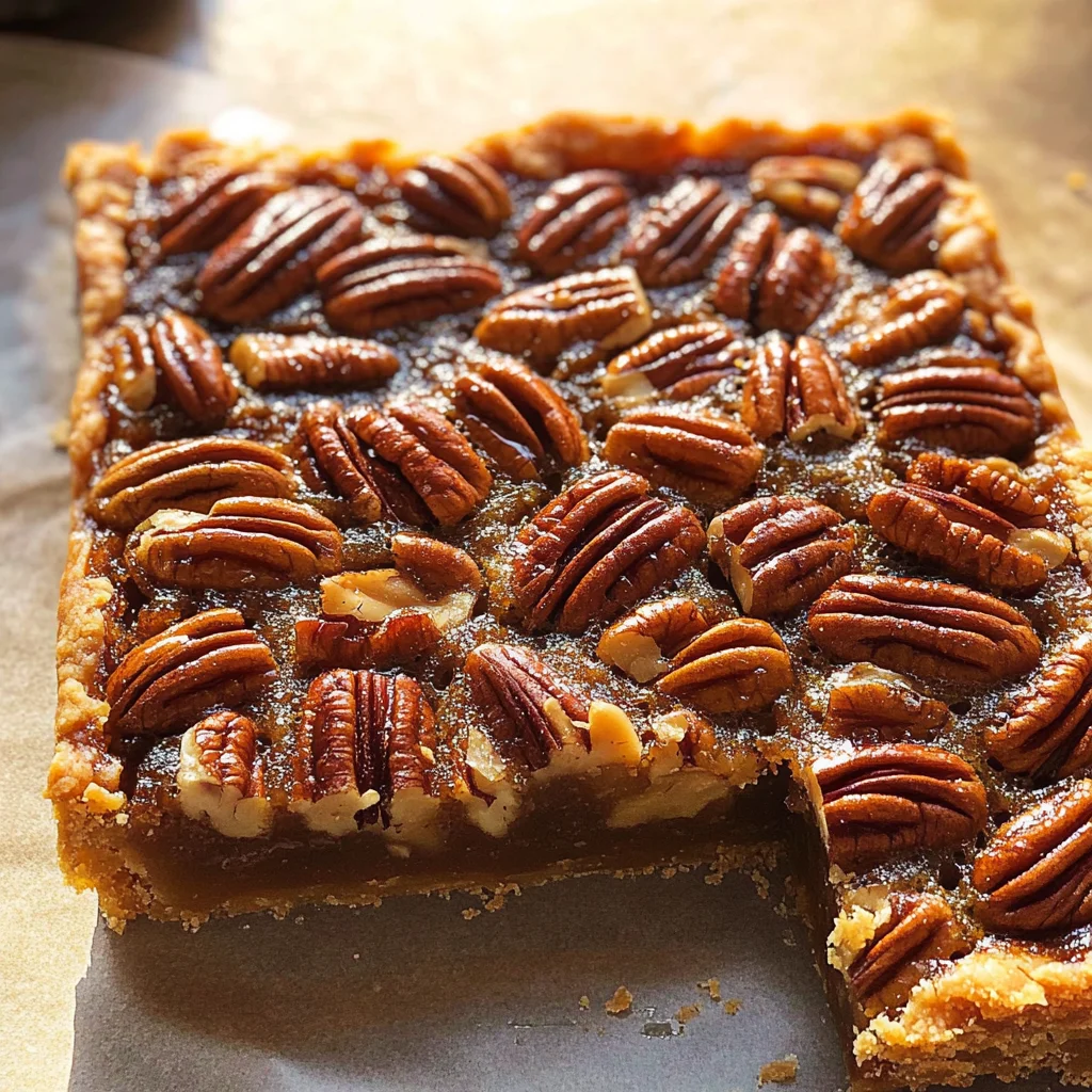 Quick Homemade Pecan Pie Bars