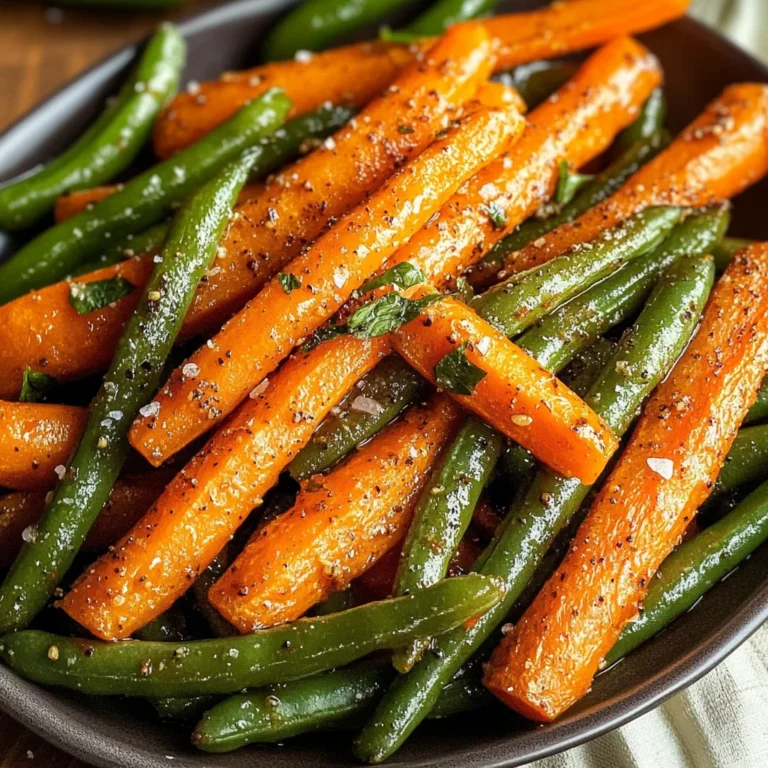 Roasted Carrots Green Beans