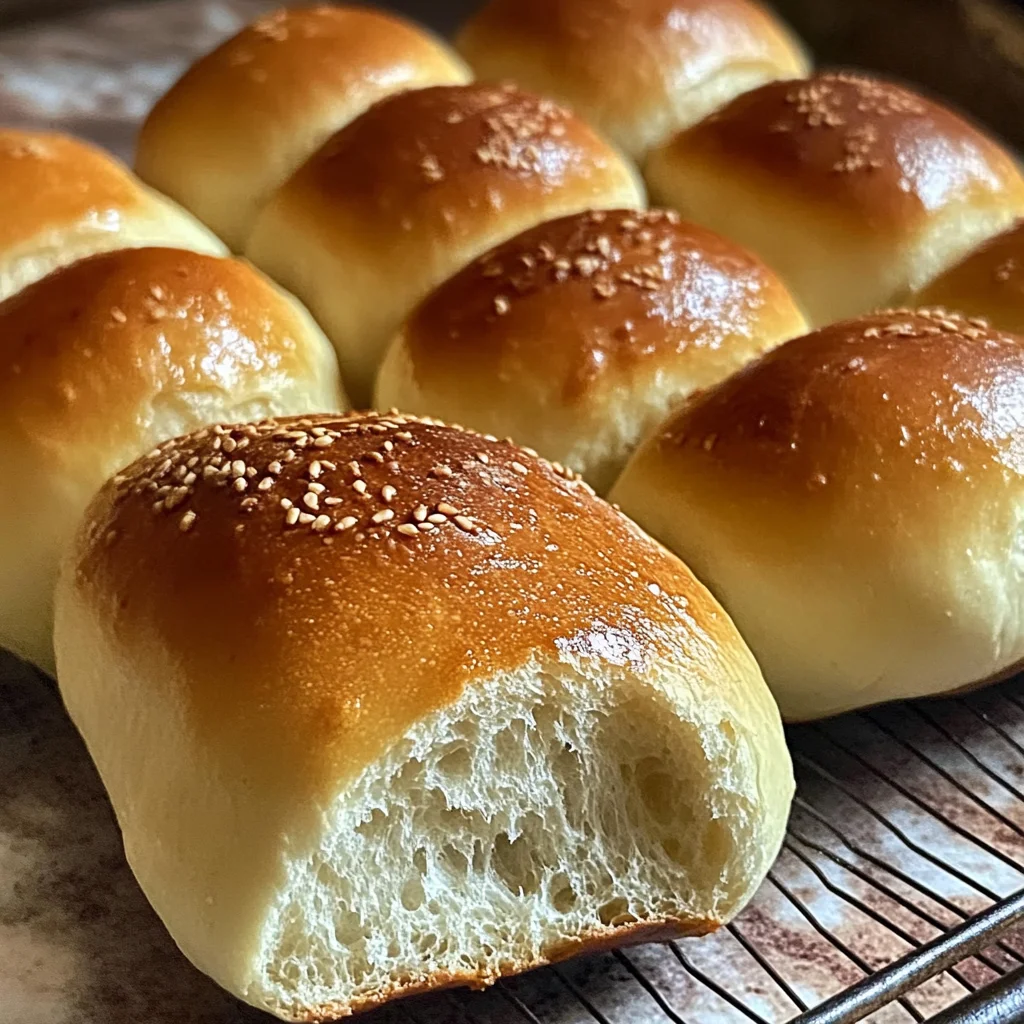 Sandwich Rolls -No Knead -2 Hours