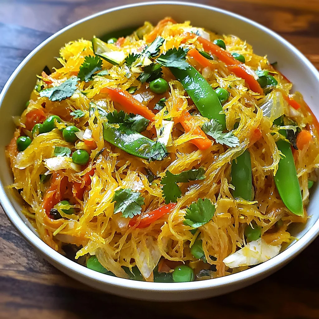 Spaghetti Squash Chow Mein