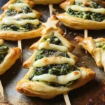 Spinach-Artichoke Christmas Tree Skewers