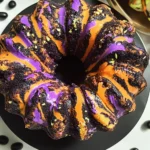 Spooky Swirl Halloween Bundt Cake