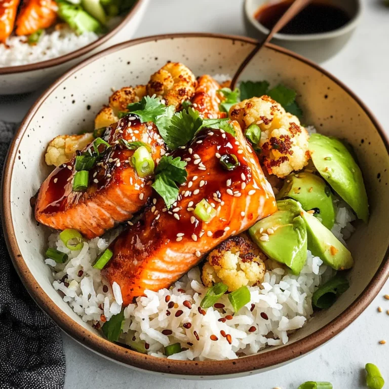 Sriracha Honey Salmon Bowls