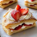 Strawberries and Cream Puff Pastries