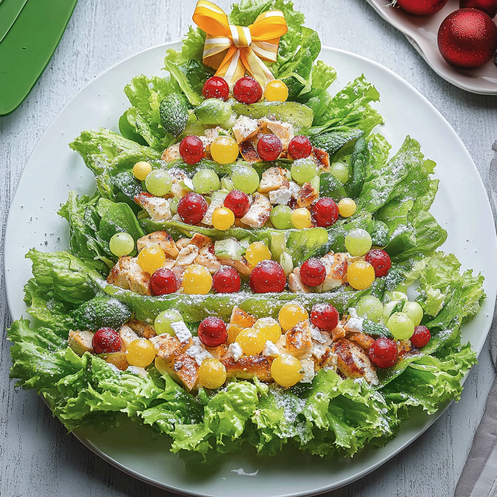 Chicken Cobb “Christmas Tree” Holiday Salad
