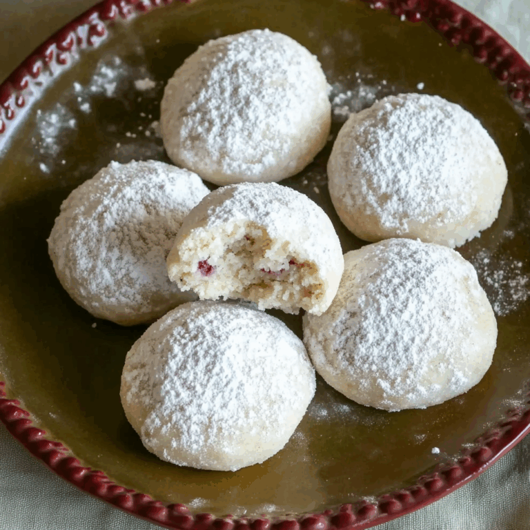 Raspberry Almond Snowball Cookies Delightful Easy Recipe