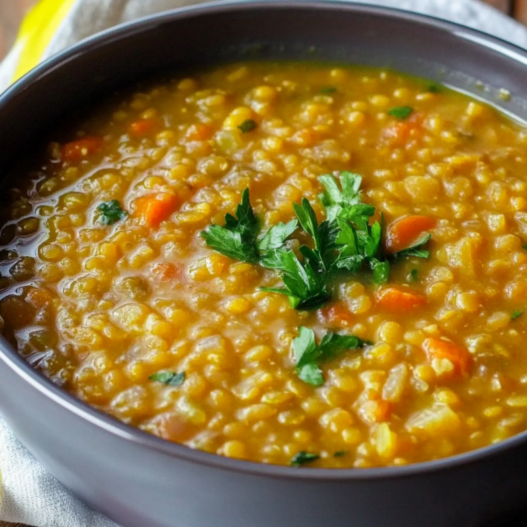 Red Lentil Soup Recipe With Vegetables