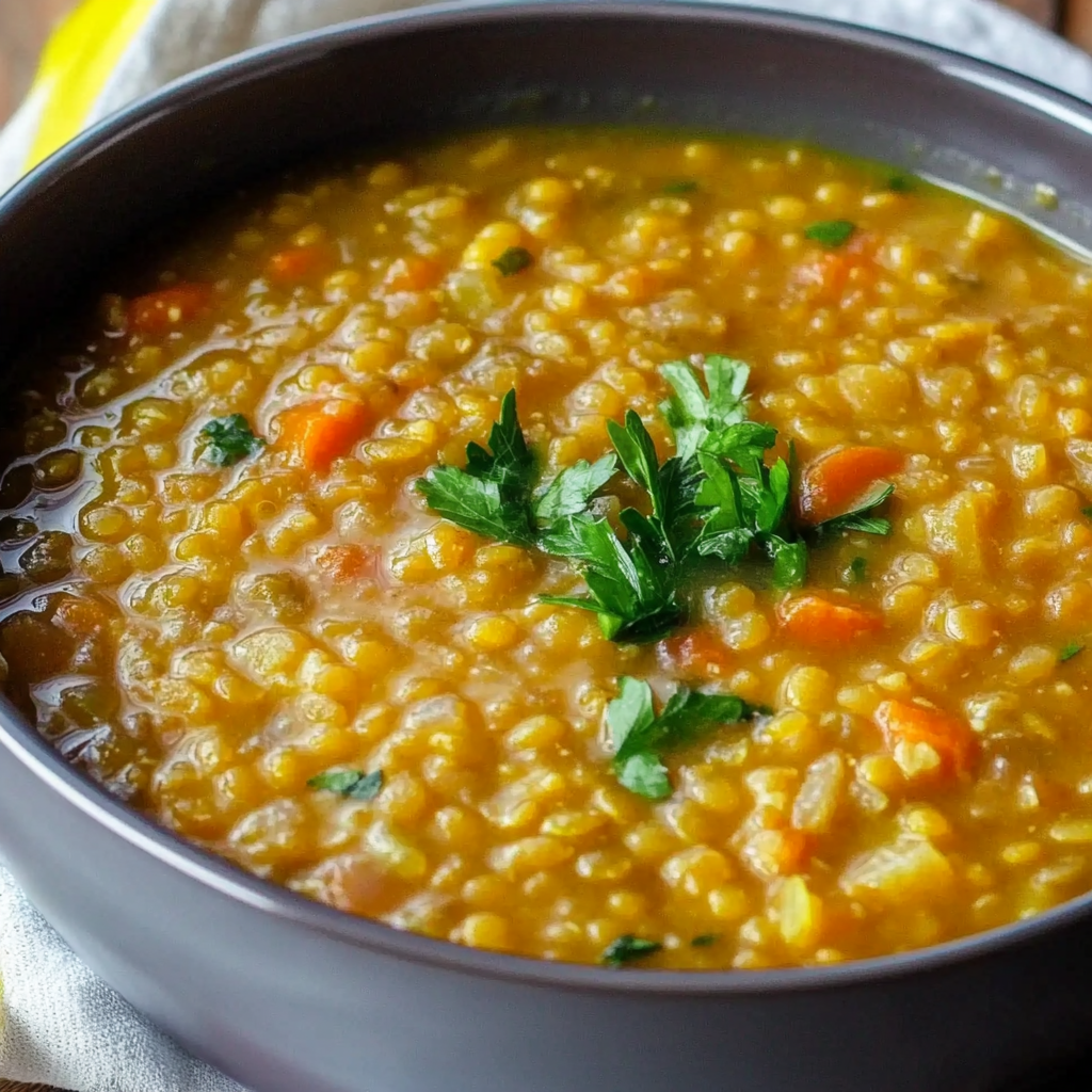 Red Lentil Soup Recipe With Vegetables
