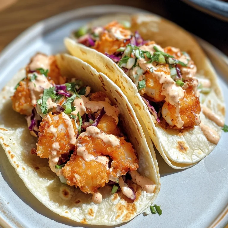 Air Fryer Bang Bang Shrimp Tacos