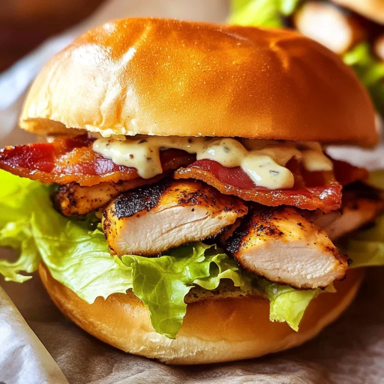 Blackened Chicken Bacon Ranch Sandwiches Recipe