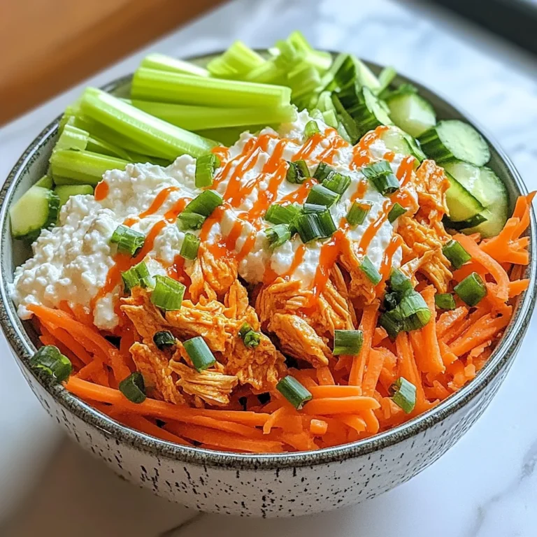 Buffalo Chicken Cottage Cheese Bowl