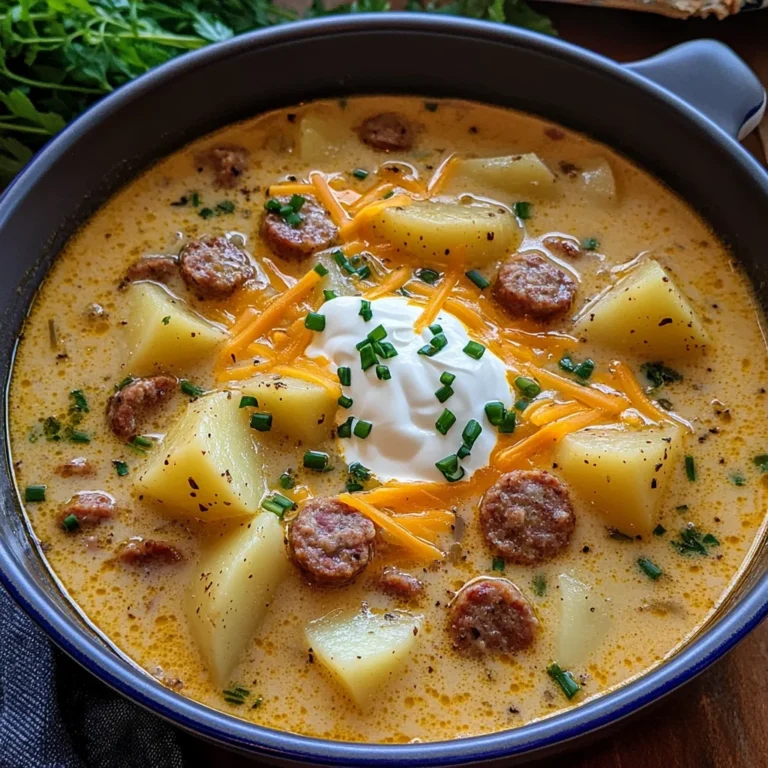 Classic Pork Sausage Potato Soup