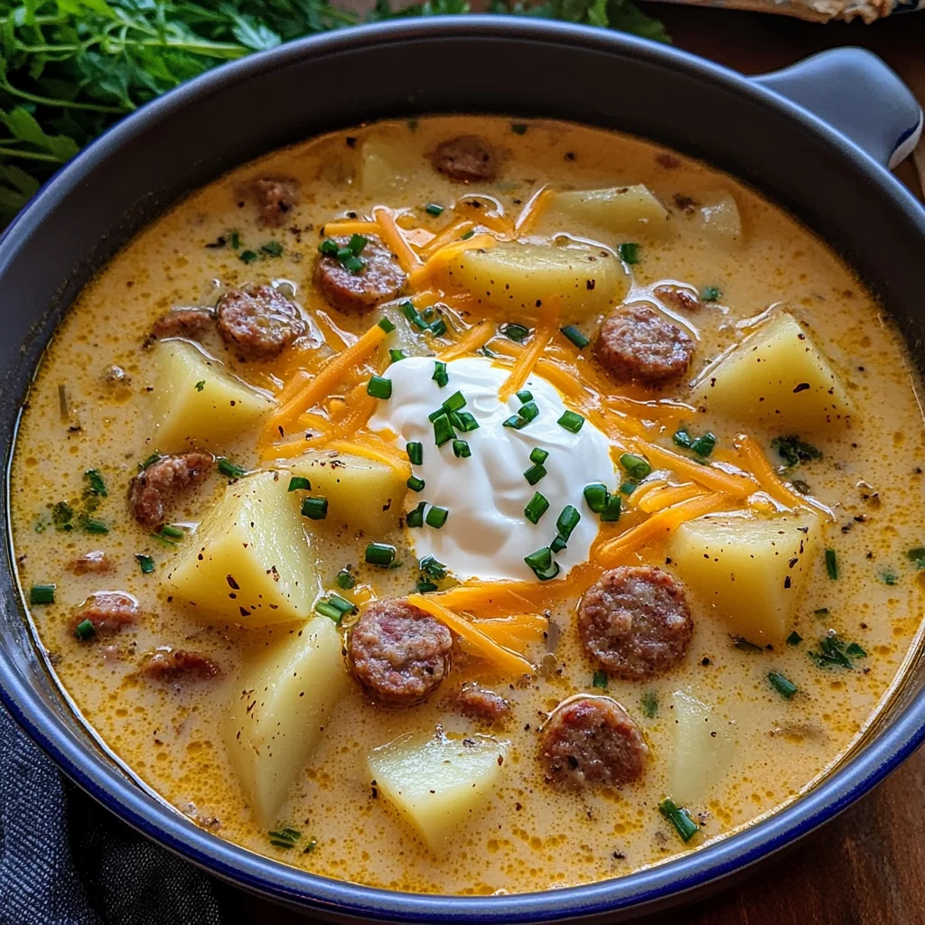 Classic Pork Sausage Potato Soup