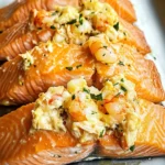 Crab and Shrimp Stuffed Salmon Recipe