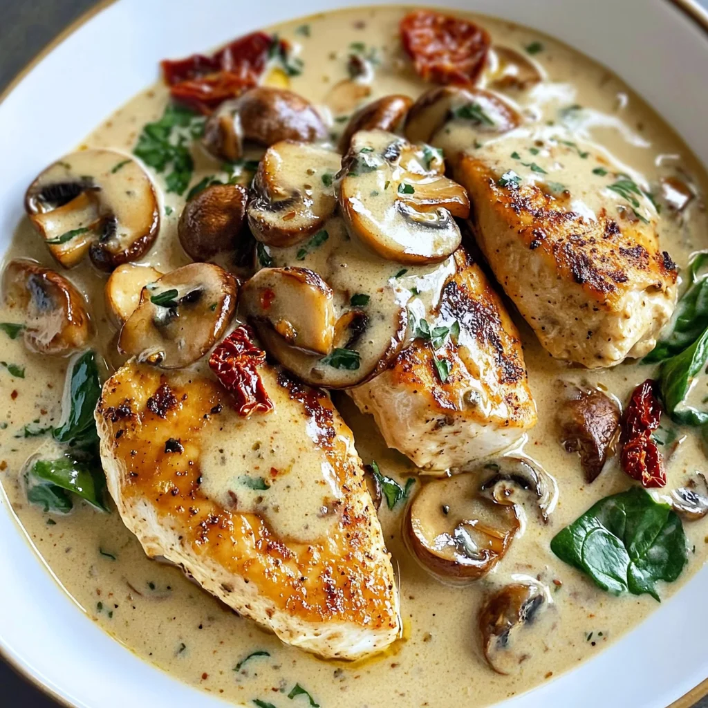 Creamy Mushroom Chicken Recipe
