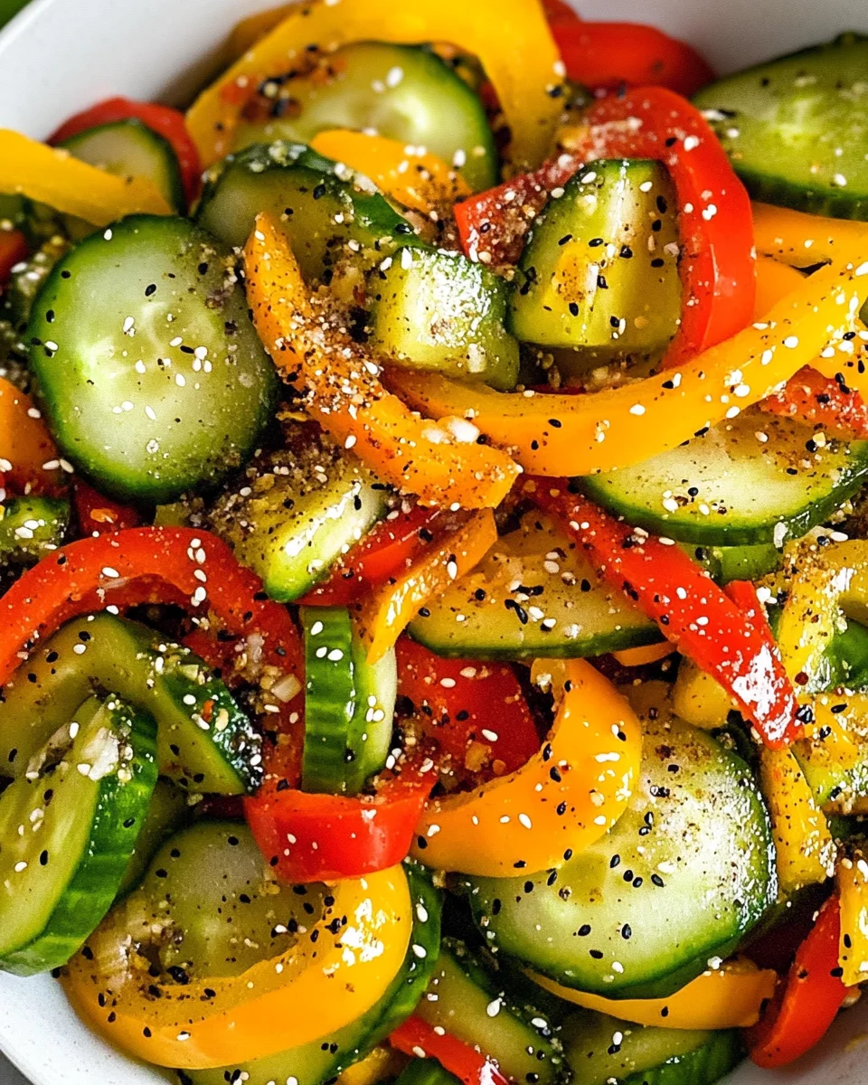 Cucumber and Sweet Pepper Salad