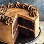 Dark Chocolate Espresso Cake with Brown Butter Frosting