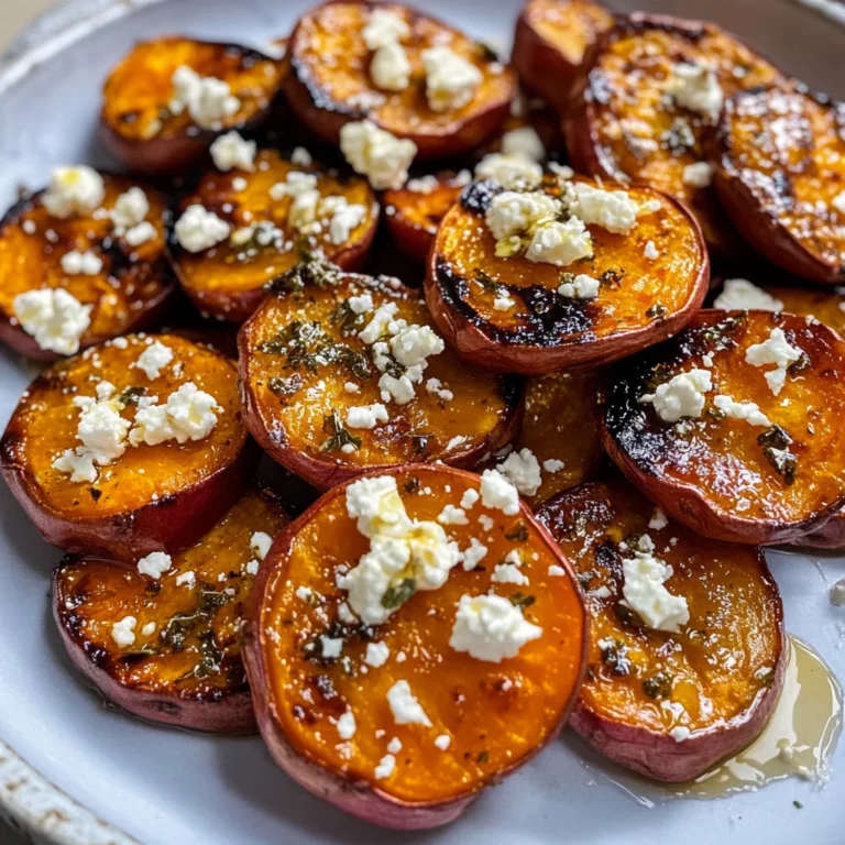 Delicious Honey Feta Sweet Potato Rounds Recipe for Any Meal