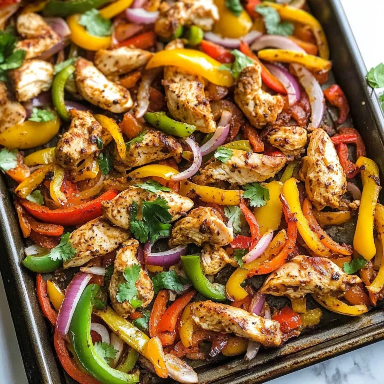Easy Sheet Pan Chicken Fajitas Recipe