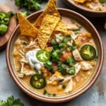 Easy White Chicken Chili Recipe (Stovetop or Crockpot)