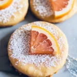 Grapefruit Shortbread Cookies