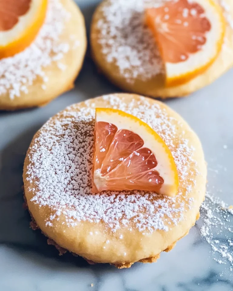 Grapefruit Shortbread Cookies