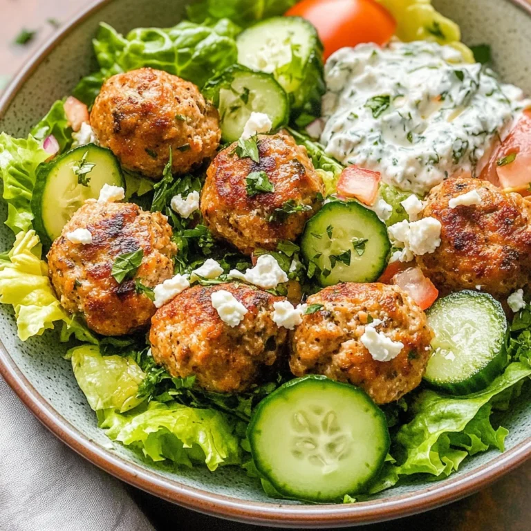 Greek Chicken Meatballs