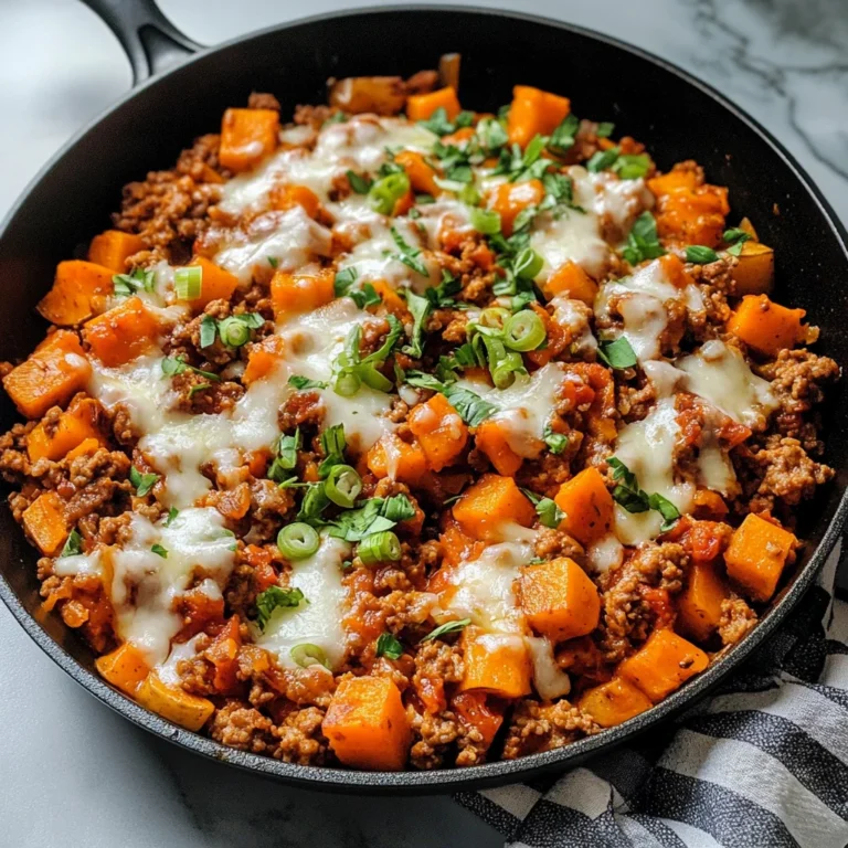 Ground Turkey and Sweet Potato Skillet