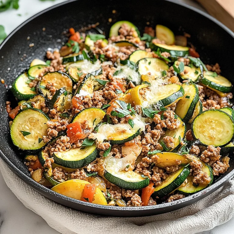 Ground Turkey and Zucchini Skillet