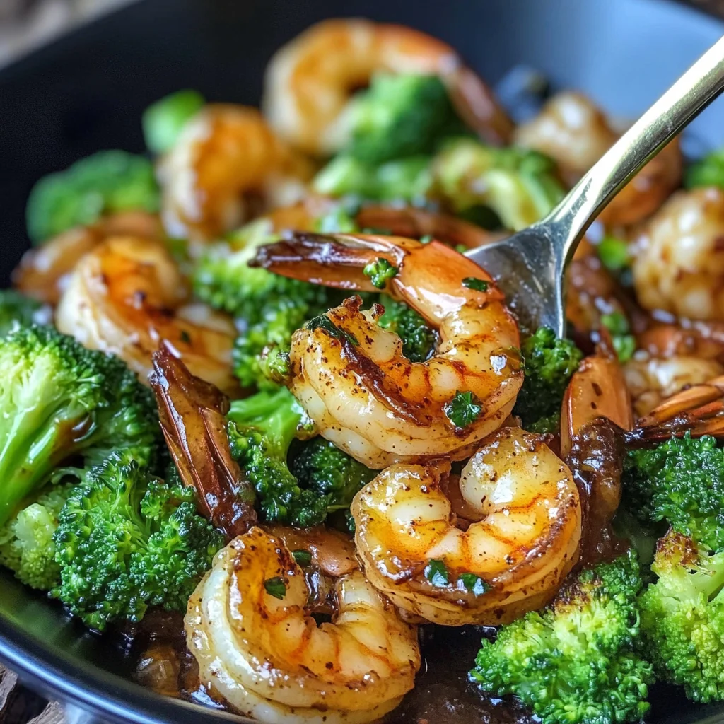 Honey Garlic Butter Shrimp and Broccoli