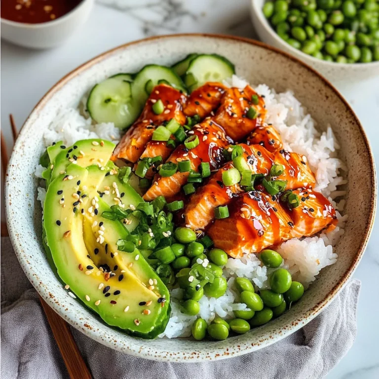Honey Sriracha Salmon Bowls