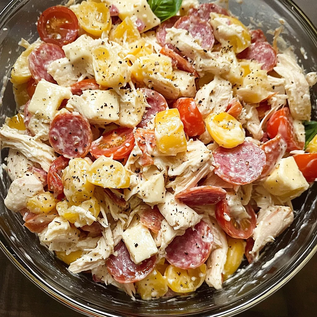 Italian Grinder Chicken Salad