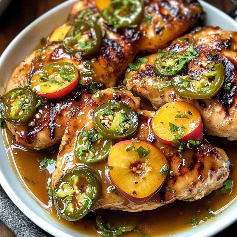 Jalapeño Peach Glazed Chicken Recipe