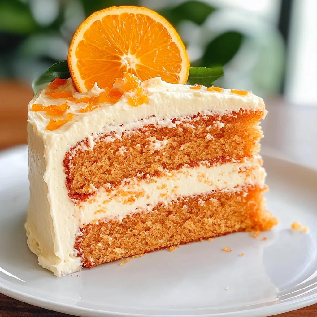 Orange Velvet Cake with Orange Cream Cheese Frosting