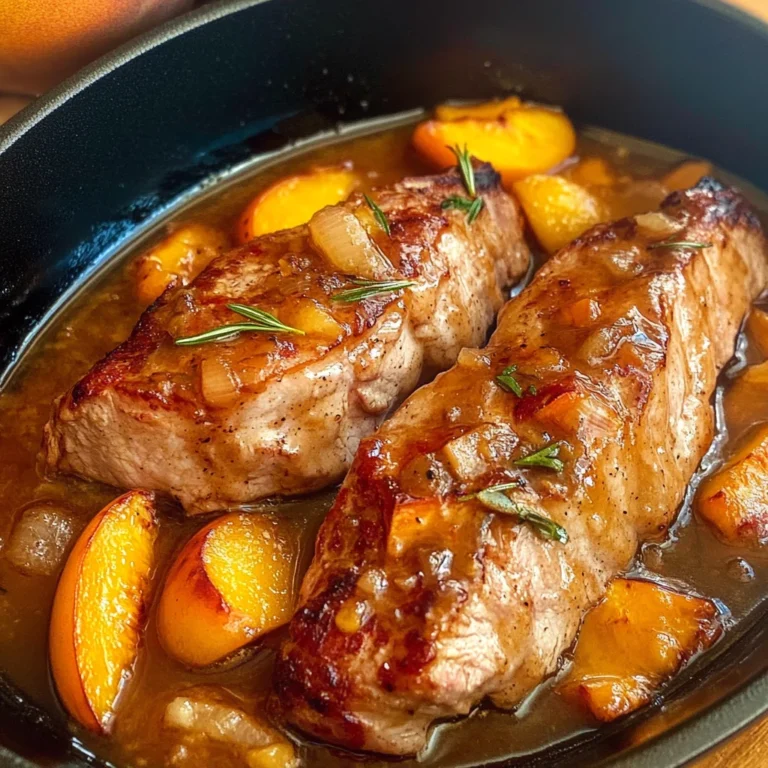 Peach Glazed Pork Tenderloin