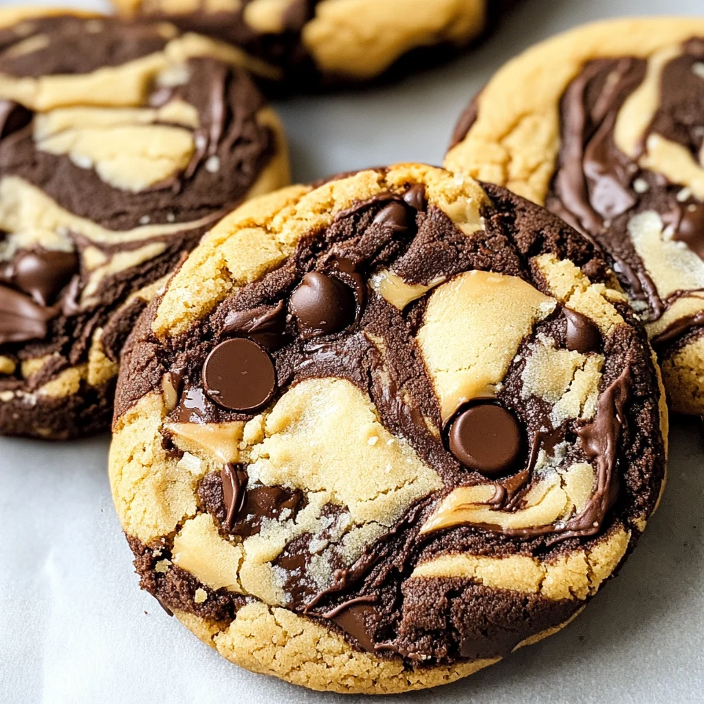 Peanut Butter Brownie Swirl Cookies