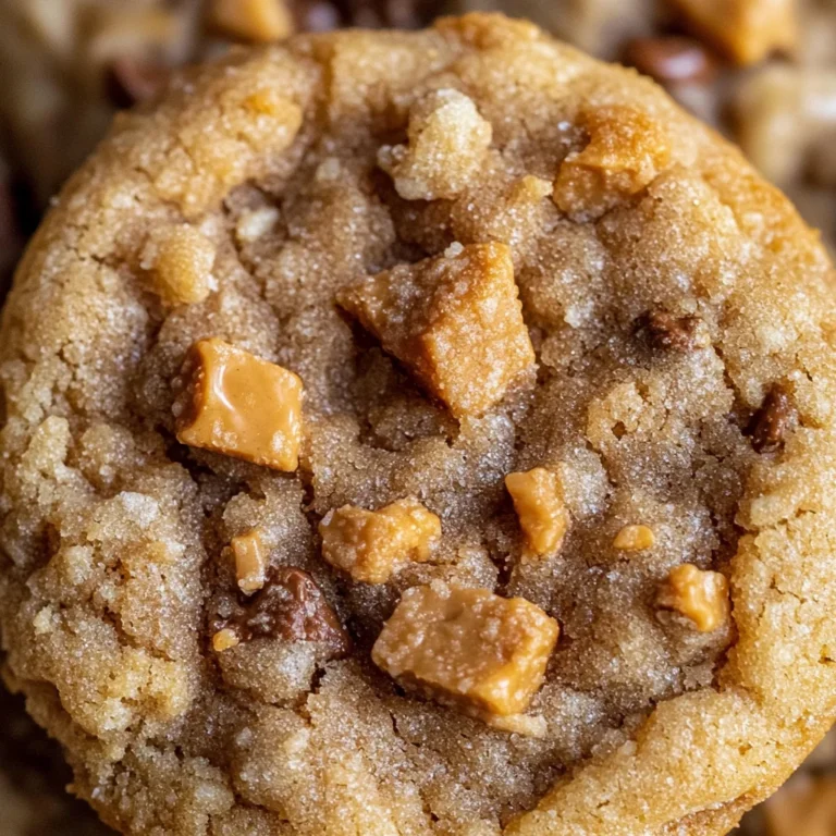 Peanut Butter Butterfinger Cookies