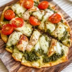 Pesto Chicken Flatbread: A Delicious and Easy Recipe for Dinner