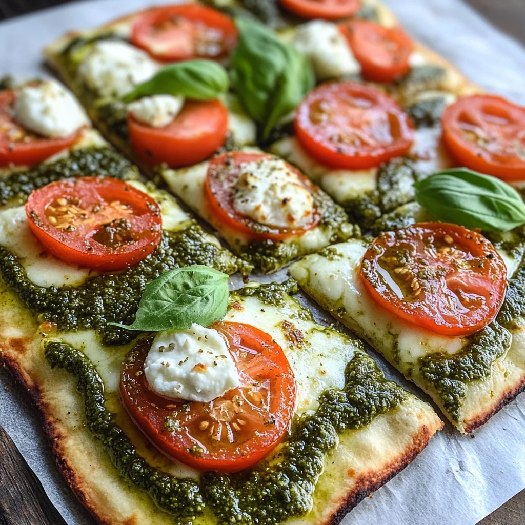 Pesto Flatbread Pizza