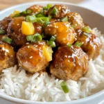 Pineapple Teriyaki Chicken Meatballs