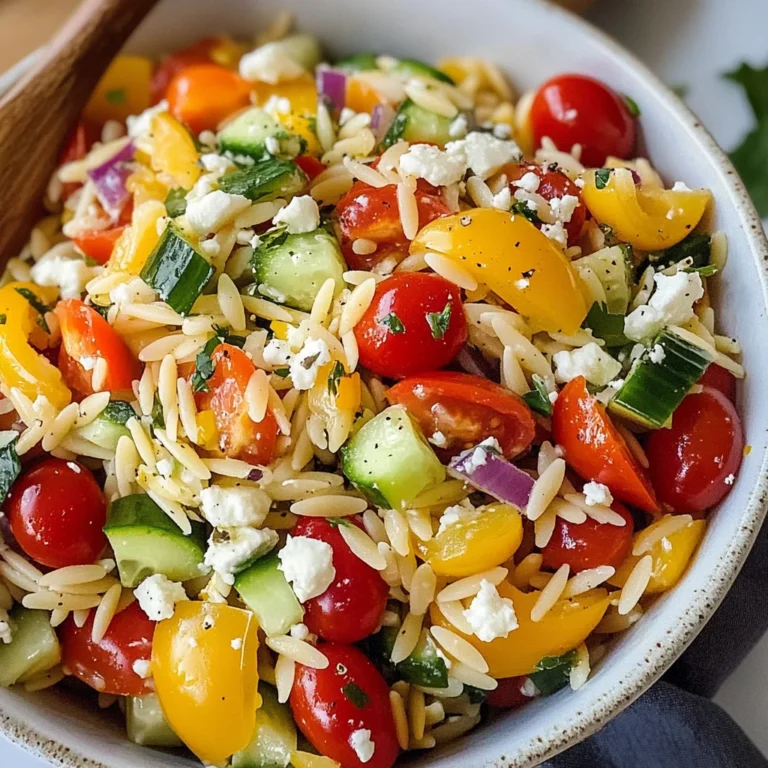 Rainbow Orzo Salad