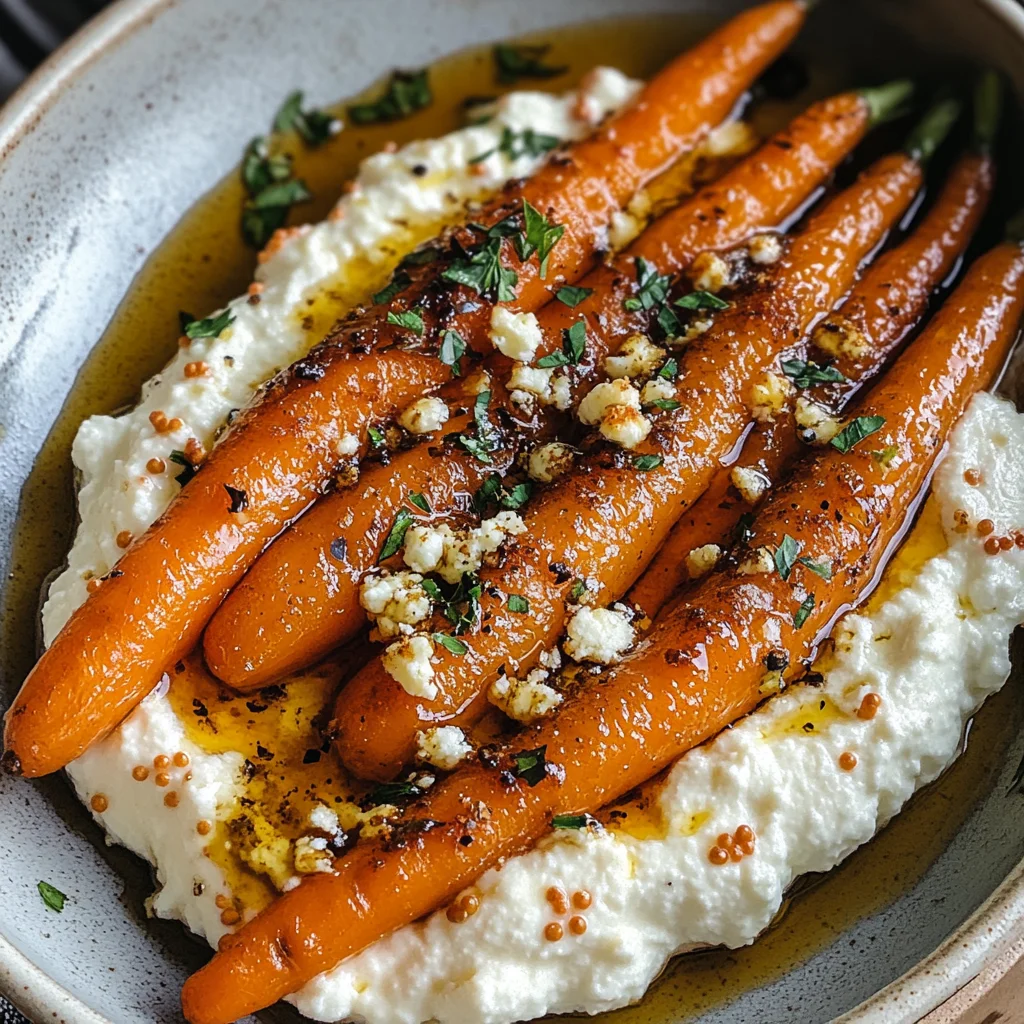 Roasted Carrots with Whipped Ricotta & Hot Honey