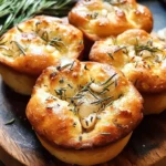 Rosemary Garlic Focaccia Muffins