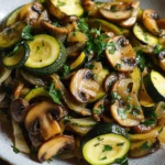 Sauteed Zucchini Mushrooms And Onions