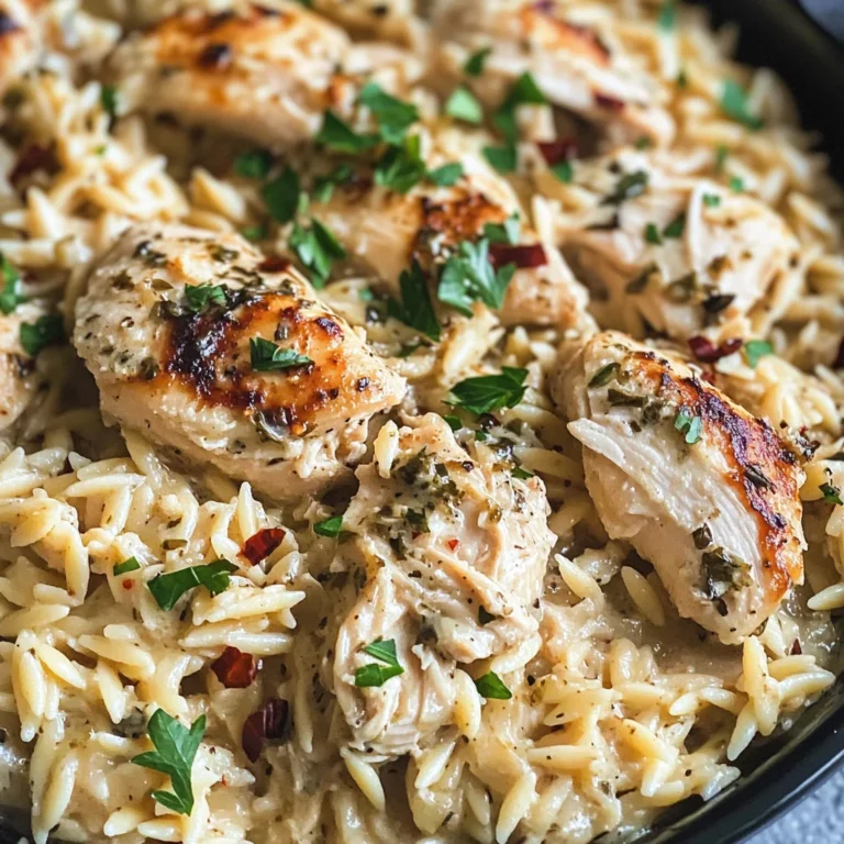 Slow Cooker Parmesan Herb Chicken & Orzo Recipe