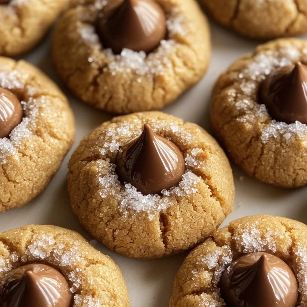 Soft Peanut Butter Kiss Cookies