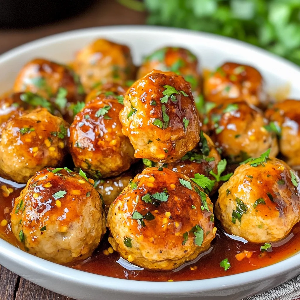 Sweet Chili Sauce Turkey Meatballs Recipe