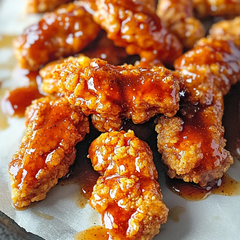 Sweet and Spicy Sticky Chicken Tenders