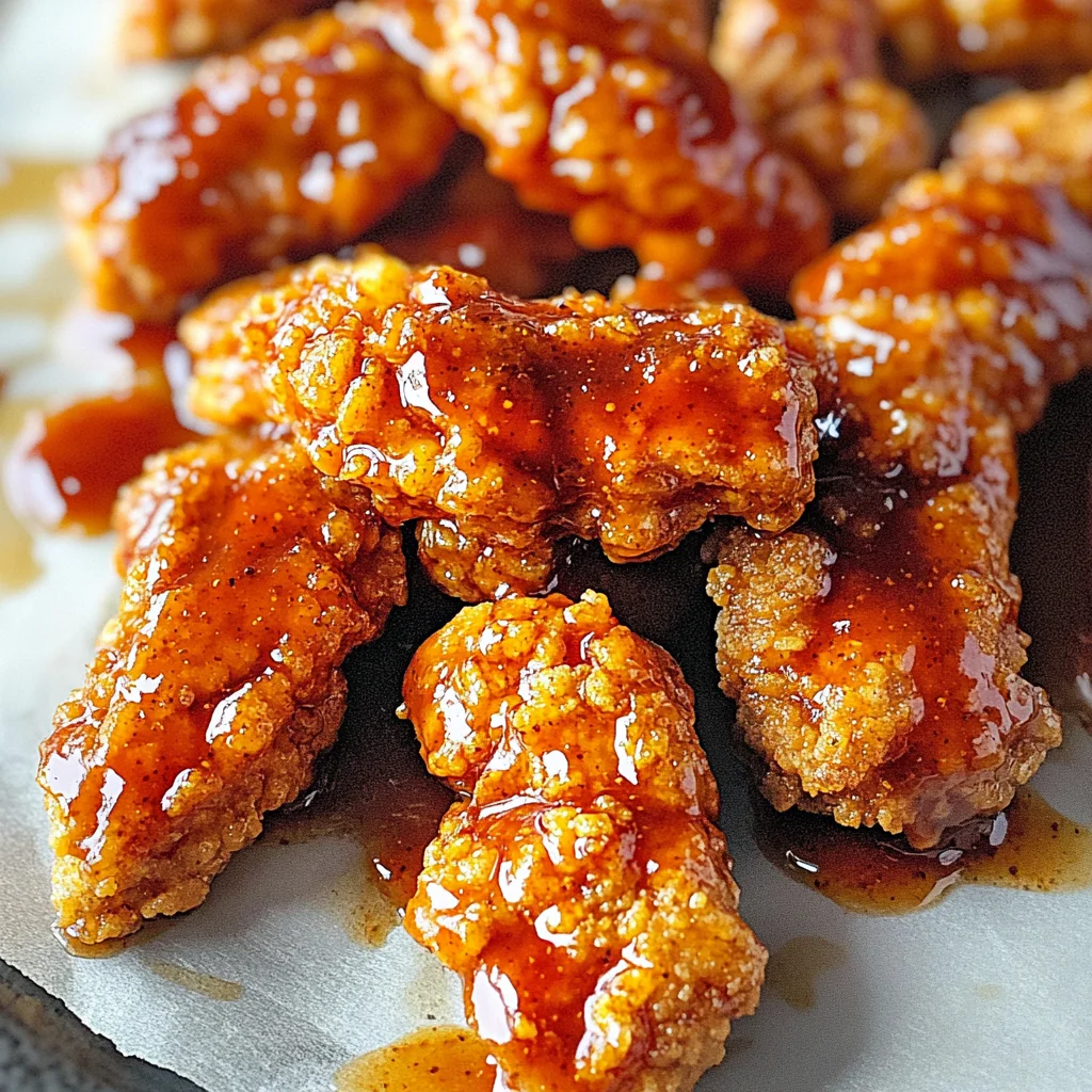 Sweet and Spicy Sticky Chicken Tenders