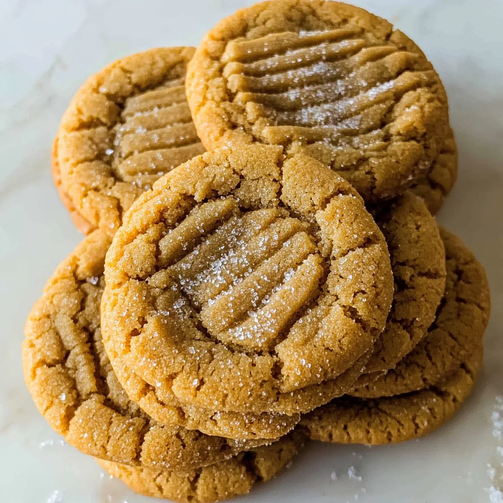 The Easiest Soft and Chewy Peanut Butter Cookies